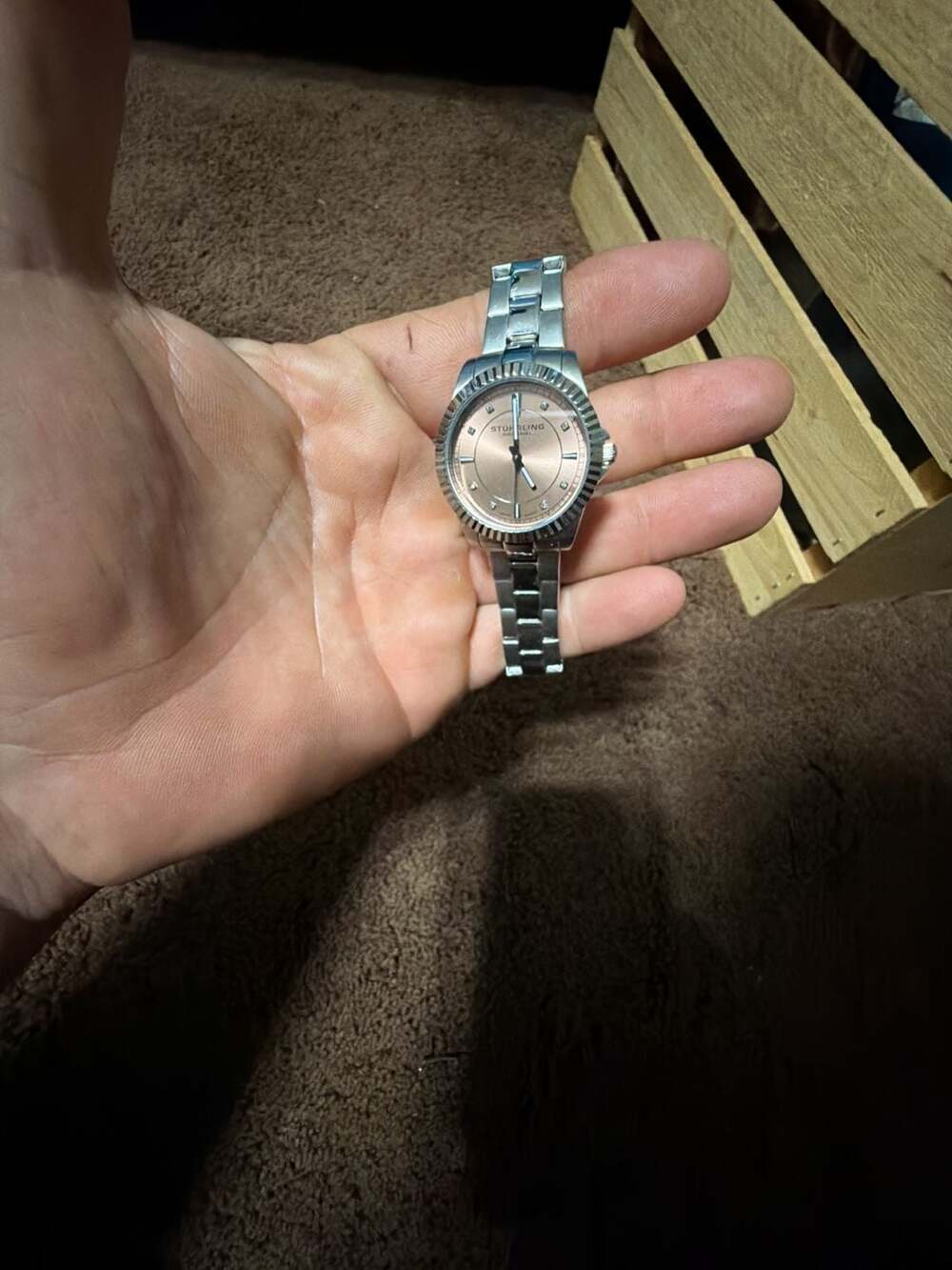 Stuhrling Original Lady Marine Diamond 408LD Quartz 35mm Stainless Steel Watch